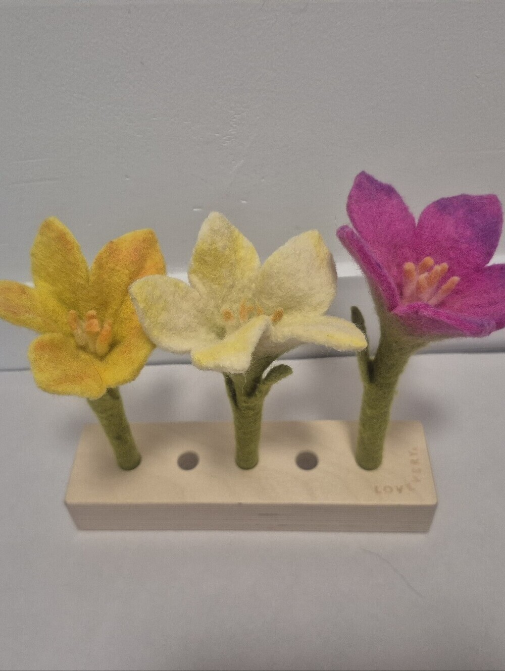 Felt Flowers in a Row toy from the Lovevery The Helper Play Kit